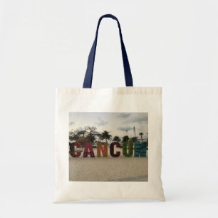 Cancun Sign – Playa Delfines, Mexico Tote Bag