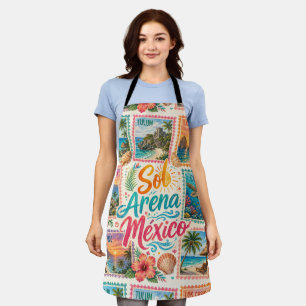 Cancun Sun Sand Mexico Beautiful Beaches Tropical  Apron
