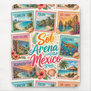 Cancun Sun Sand Mexico Beautiful Beaches Tropical Mouse Pad