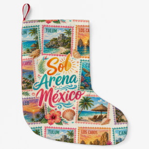 Cancun Sun Sand Mexico Beautiful Beaches Tropical  Small Christmas Stocking