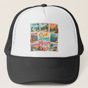 Cancun Sun Sand Mexico Beautiful Beaches Tropical Trucker Hat