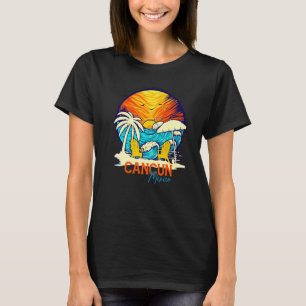 Cancun Sunset Beach Mexico Vacation Couples Family T-Shirt