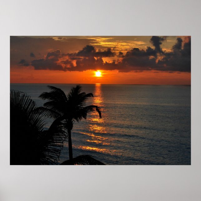 Cancun Sunset Poster (Front)