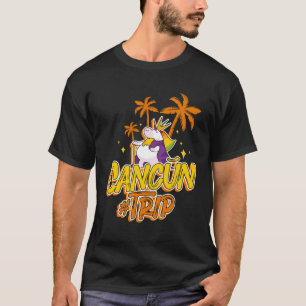 Cancun Trip Unicorn Party Vacation Mexico T-Shirt