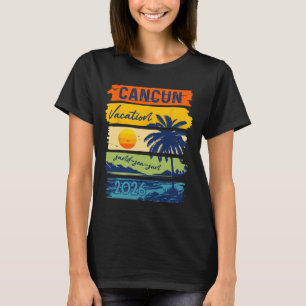 Cancun Vacation 2026 Sea Sand Beach Summer Trip Re T-Shirt