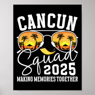Cancun Vacation Squad 2025 Matching Family Vacatio Poster