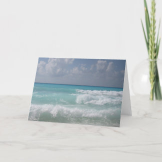 Cancun Waves Greeting Card