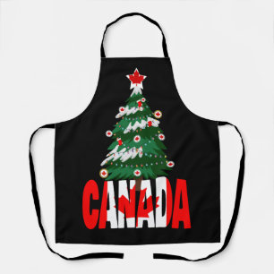 Canda Christmas Canadian Xmas Tree Apron