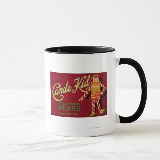Cande Kid Pear Crate LabelMedford, OR Mug (Right)