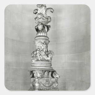 Candelabra designed by Piranesi on the basis Square Sticker