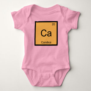 Candice Name Chemistry Element Periodic Table Baby Bodysuit