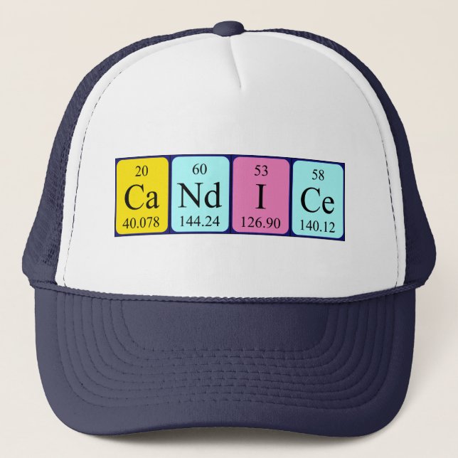Candice periodic table name hat (Front)