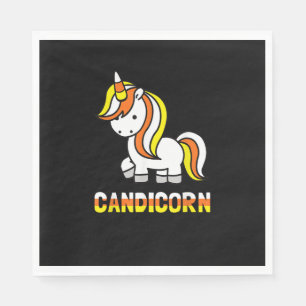 Candicorn Fun Halloween Unicorn T-Shirt Napkin