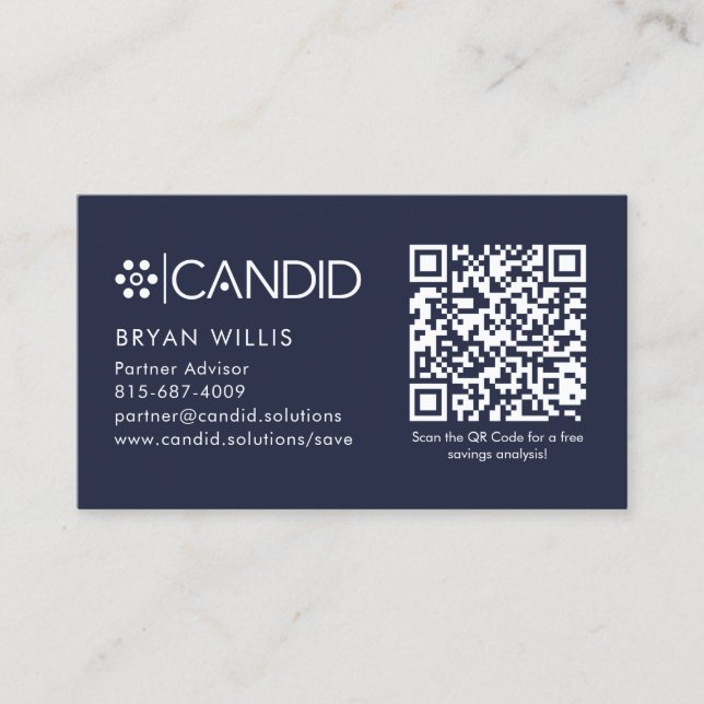 Candid Business Card (Front)