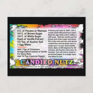 Candied Nuts Recipe Card