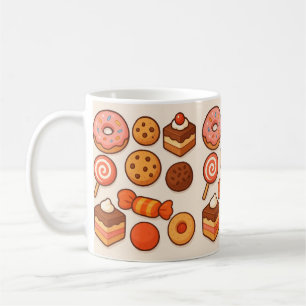 Candies and cookies mug