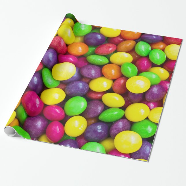 Candies background wrapping paper (Unrolled)