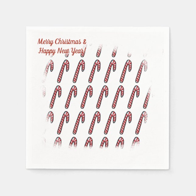 Candies Christmas Time Paper Napkins (Front)