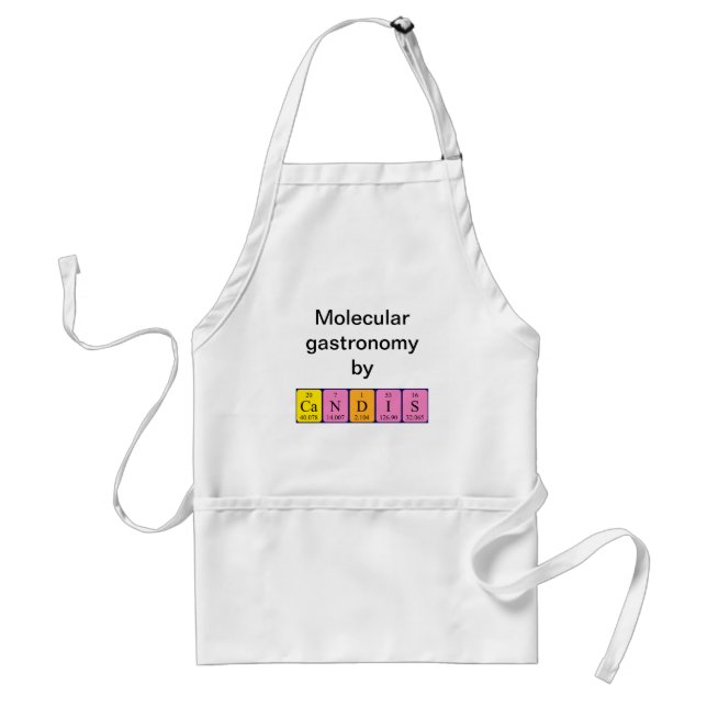 Candis periodic table name apron (Front)