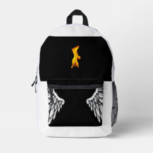 Candle and angel wings backpack