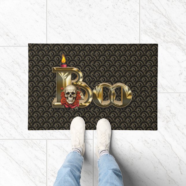 Candle Boo Halloween Doormat (Indoor)