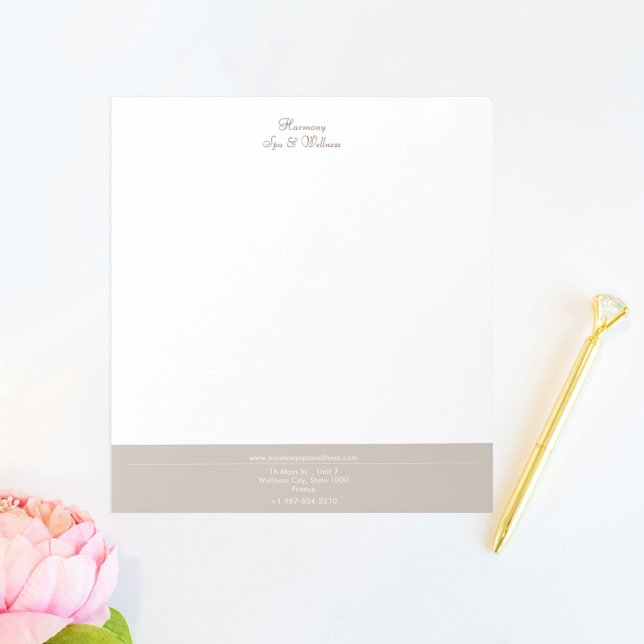 Candle, Brush, Spa & Wellness Notepad (Creator Uploaded)