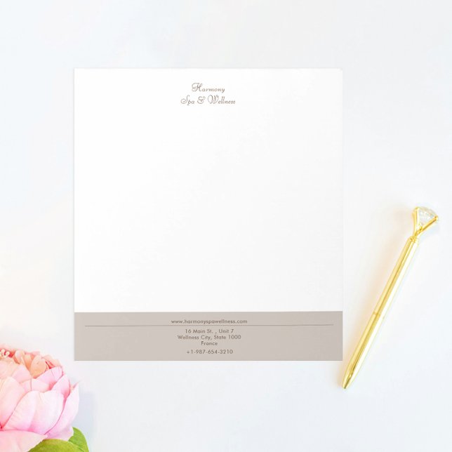 Candle, Brush, Spa & Wellness Notepad (Creator Uploaded)