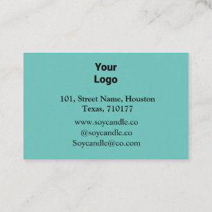 Candle business add name company website email det card