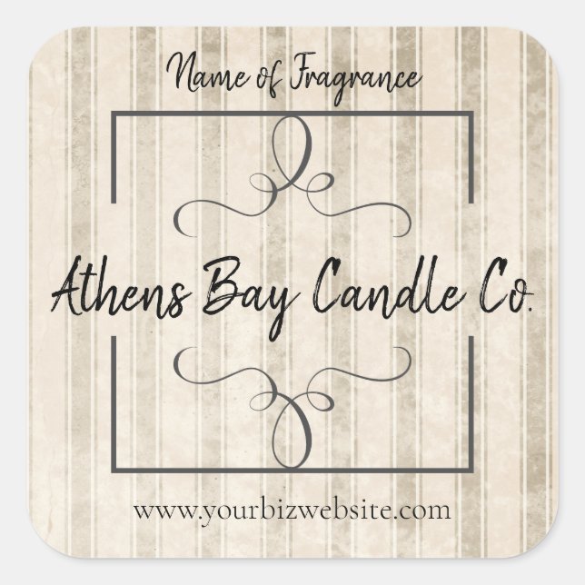 Candle Business Label (Front)