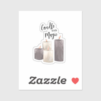 Candle business logo Sticker