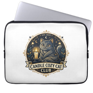 Candle Cosy Cat Cat Dad Gift Idea - Candle Cosy Ca Laptop Sleeve