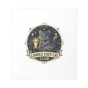 Candle Cosy Cat Cat Dad Gift Idea - Candle Cosy Ca Notepad