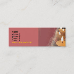 Candle Customisable Skinny Business Card
