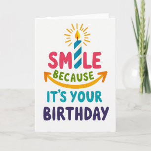 Candle Flame Birthday Card