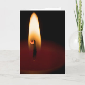 Candle Flame Blank Greeting Card