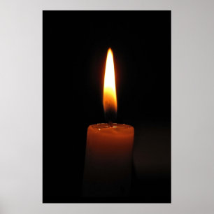 Candle Flame Poster