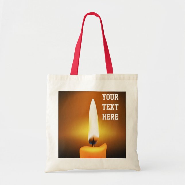 Candle Flame Tote Bag (Front)