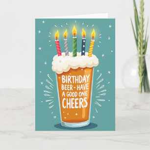 Candle Glass Birthday Card