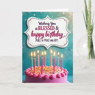 Candle Glow Birthday Card