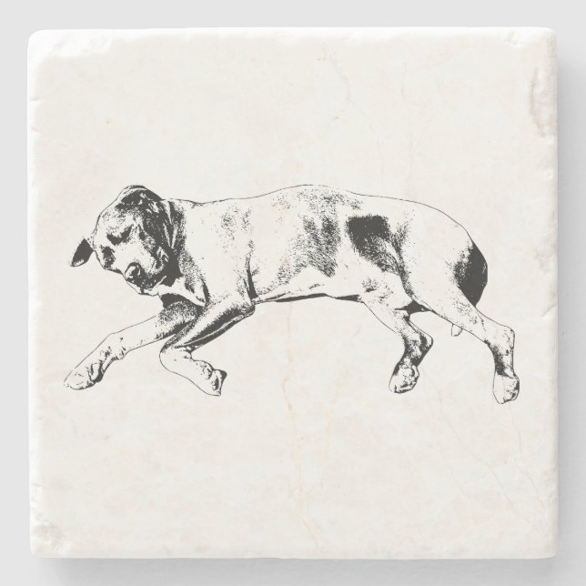Candle-Glow Pause Stone Coaster (Front)