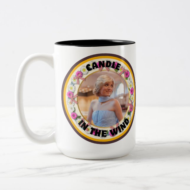 Candle in the Wind Two-Tone Coffee Mug (Left)