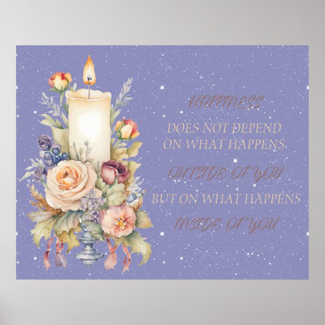Candle Inspirational Verse Poster (Front)