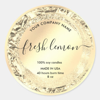 Candle label Elegant Product Packaging