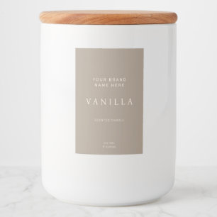 Candle Label Modern Minimalist
