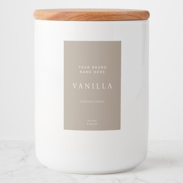 Candle Label Modern Minimalist (Front)