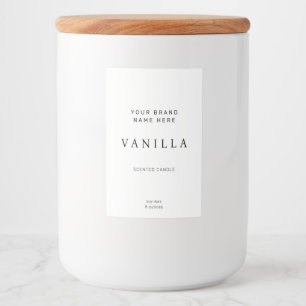 Candle Label Modern Minimalist