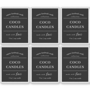 Candle Label Vinyl Design