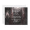 Candle Light Roses Goth Wedding Invitation