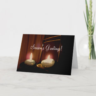 Candle Light Season's Greetings card