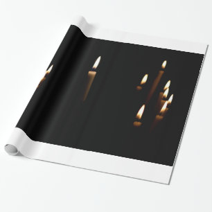 Candle light wrapping paper